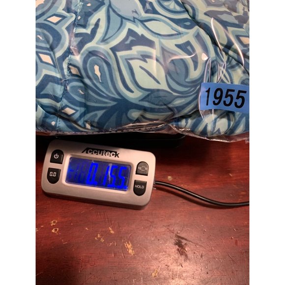 LLBean Down Feather Puffer Vest  L Reg Blue Reversible  Polyester Outer / Goose - Picture 8 of 8